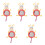 5Pcs Car Mirror Cartoon Mirror For Rear Facing Infant 5