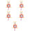 5Pcs Car Mirror Cartoon Mirror For Rear Facing Infant 9