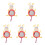 5Pcs Car Mirror Cartoon Mirror For Rear Facing Infant 4