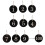 2 Count Digital Hand Card Acrylic Tag Number Key Tags Rings Hotel 1