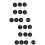 2 Count Digital Hand Card Acrylic Tag Number Key Tags Rings Hotel 7