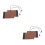 4Pcs Motorcycle Heated Handlebar Grip Covers with PU Brown 10