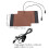4Pcs Motorcycle Heated Handlebar Grip Covers with PU Brown 2