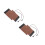 4Pcs Motorcycle Heated Handlebar Grip Covers with PU Brown 11