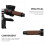 4Pcs Motorcycle Heated Handlebar Grip Covers with PU Brown 6