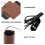 4Pcs Motorcycle Heated Handlebar Grip Covers with PU Brown 7
