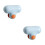 2Pcs Blue Bathroom Mirror Clean Brush Durable Abs+tpr Material 6