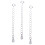 9 Pcs Sterling Silver Adjustable Extender Chain For Bracelets Diy 1