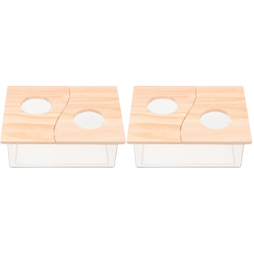 2pcs Hamster Sandbox Small Pet Acrylic Splash 1