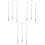 9 Pcs Sterling Silver Adjustable Extender Chain For Bracelets Diy 3