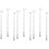 9 Pcs Sterling Silver Adjustable Extender Chain For Bracelets Diy 4
