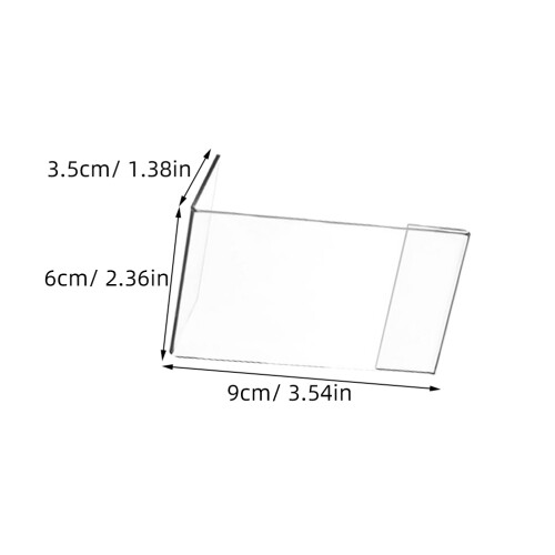45 Pcs Acrylic Display Stand L-Shape Slanted Desktop Menu Holder 2