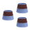 3Pcs Blue Ceramic Match Holder Jar Multi-Functional Storage Container 7