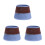 3Pcs Blue Ceramic Match Holder Jar Multi-Functional Storage Container 5
