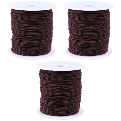 3pcs Dark Elastic Rope Jewelry Elastic String Cord Beads String For Diy Bracelet Making 2