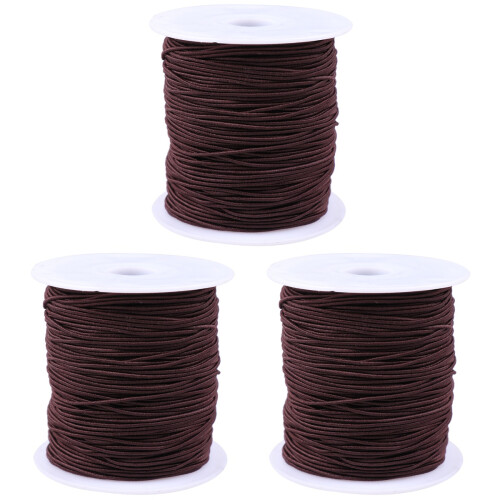 3pcs Dark Elastic Rope Jewelry Elastic String Cord Beads String For Diy Bracelet Making 1