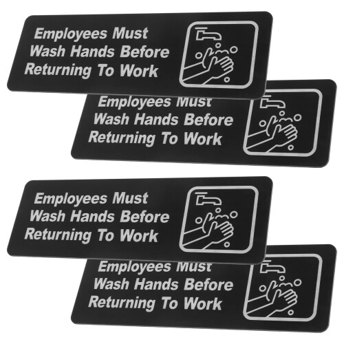 16Pcs Handwashing Signs for Employees Office Bathroom Use
