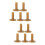 10Pcs 60Mm Rubber Tees Light Brown Golf Practice Tees for Hard Ground 7