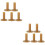 10Pcs 60Mm Rubber Tees Light Brown Golf Practice Tees for Hard Ground 6