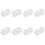16Pièces Moule Silicone Transparent Fromage Pour Décoration 7