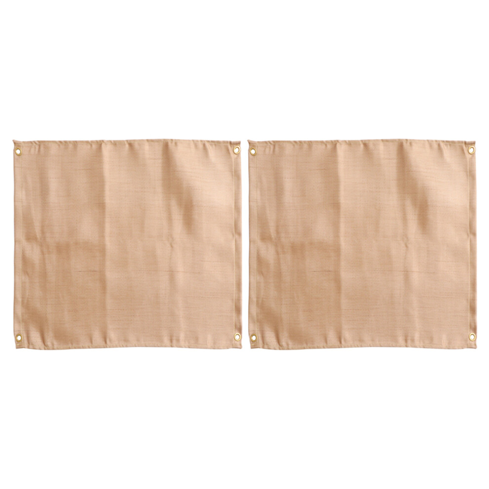 6Pcs Fireproof Insulation Blankets Khaki Bbq Heat Resistant Mats 3631552426375