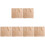 6Pcs Bbq Fireproof Blankets High Temp Resistant Khaki Insulation Mates 2