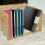 3Pcs Practical Khaki Wood Desktop Bookcase Vinyl Record Storage Holder 9