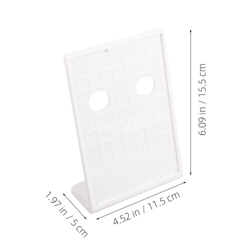3Pcs White Desktop Sign Holder ABS Price Tags Display Stand 1