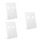 3Pcs White Desktop Sign Holder ABS Price Tags Display Stand 10