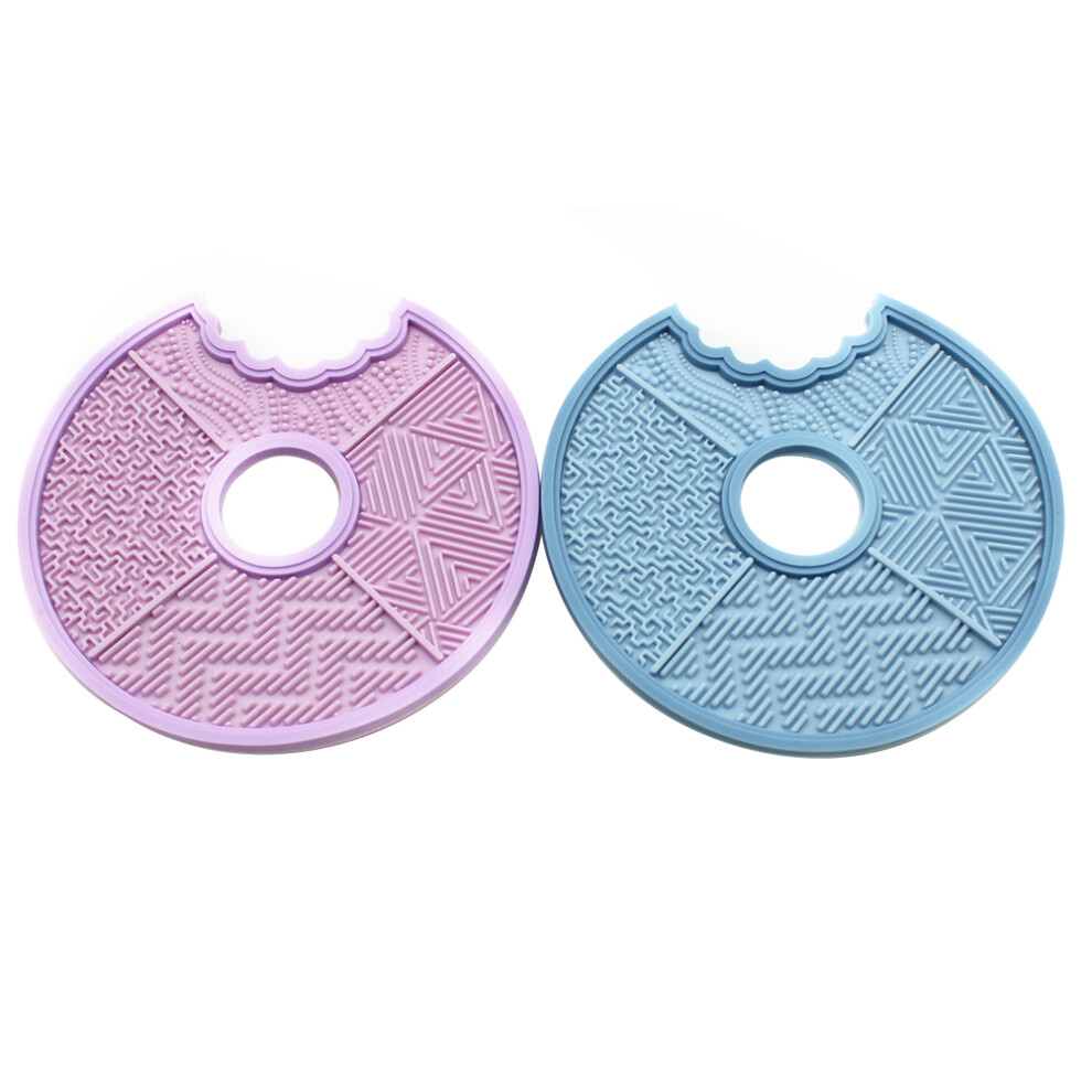 Iplusmile 6Pcs Silicone Cosmetic Brush Cleaning Pads Makeup Tool Cleaner