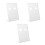 3Pcs White Desktop Sign Holder ABS Price Tags Display Stand 9