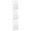 3Pcs White Desktop Sign Holder ABS Price Tags Display Stand 8