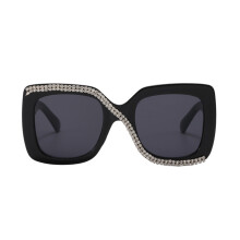 3pcs Women'S Square Sunglasses Trendy Sunglasses Vintage