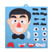3 Pcs Facial Puzzle Toy Funny Faces Changing DIY Educational Game Set