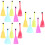 15Pcs Assorted Color Keyboard Cleaning Brush for Home Office Use 8
