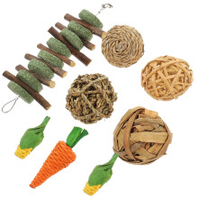 16Pcs Multi Guinea Pig Rat Chew Toys for Healthy Teeth and Play