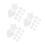 30Pcs Mini Stretched White Canvas Boards for Kids DIY Art Projects 5