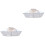 2Pcs Silver Hairdressing Capes Waterproof Polyester Salon Barber Use 3