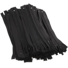 300Pcs Tailor Quality Black Nylon Zippers for Clothes Bags Crafts