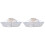 2Pcs Silver Hairdressing Capes Waterproof Polyester Salon Barber Use 2