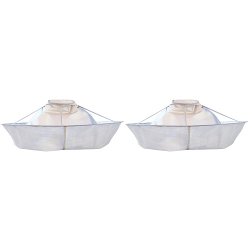 2Pcs Silver Hairdressing Capes Waterproof Polyester Salon Barber Use 1