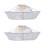 2Pcs Silver Hairdressing Capes Waterproof Polyester Salon Barber Use 5