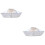 2Pcs Silver Hairdressing Capes Waterproof Polyester Salon Barber Use 6