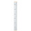 2Pcs Kids Height Measurement Ruler Grey Removable Wall Hanging Chart 1
