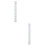 2Pcs Kids Height Measurement Ruler Grey Removable Wall Hanging Chart 7