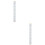 2Pcs Kids Height Measurement Ruler Grey Removable Wall Hanging Chart 6