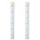 2Pcs Kids Height Measurement Ruler Grey Removable Wall Hanging Chart 2