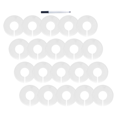 60Pcs Plastic Baby Hanger Dividers for Closet Sorting