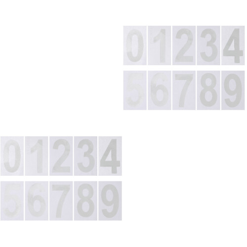 2 Count Reflective Mailbox Numbers Stickers Mailboxes For Outside 2