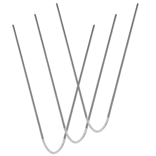 6Pcs Silver Circular Knitting Needle Kit Durable Metal for Knitting